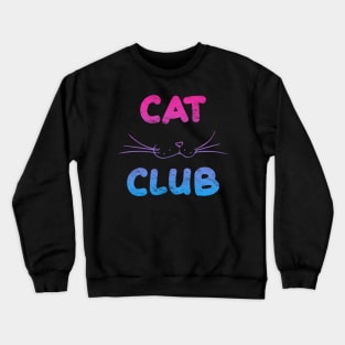 Cat Club - MultiColor Crewneck Sweatshirt